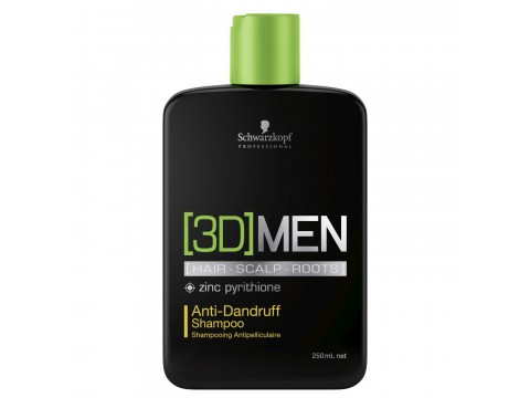 SCHWARZKOPF 3DMEN Anti-dandruff šampūnas nuo pleiskanų, 250 ml